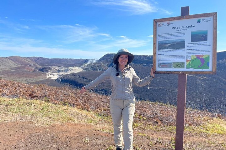 Tour privado de medio día en las fumarolas de azufre del volcán Sierra Negra
