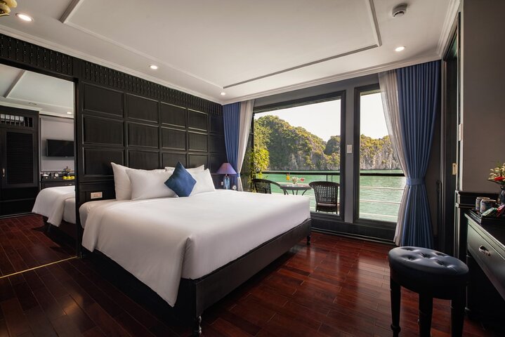 2 - Day Ha Long-Lan Ha Bay-Bai Tu Long Bay 5 Sterne Kreuzfahrten und Balkon