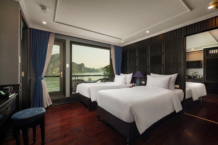 2 - Day Ha Long-Lan Ha Bay-Bai Tu Long Bay 5 Sterne Kreuzfahrten und Balkon