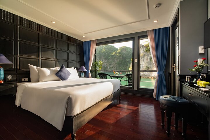 2 - Day Ha Long-Lan Ha Bay-Bai Tu Long Bay 5 Sterne Kreuzfahrten und Balkon