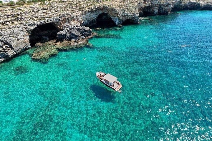 Visite de groupe de 3 heures en bateau aux grottes de Santa Maria di Leuca