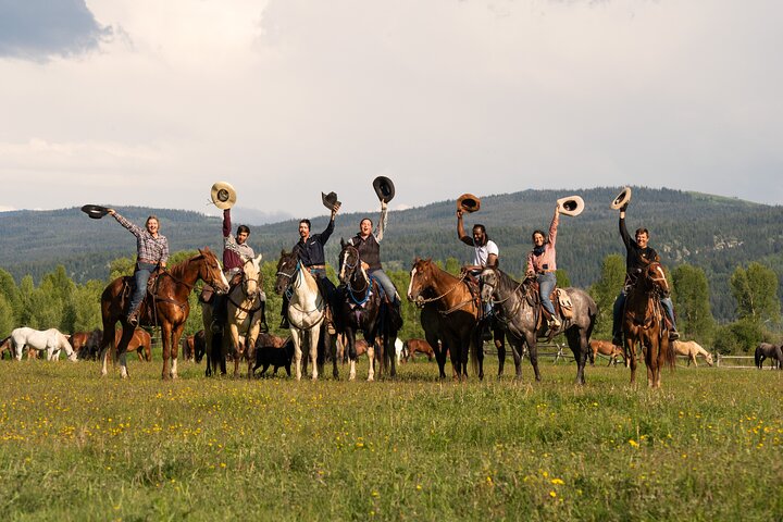 Passeggiate a cavallo con vista sul Grand Teton a Jackson Hole