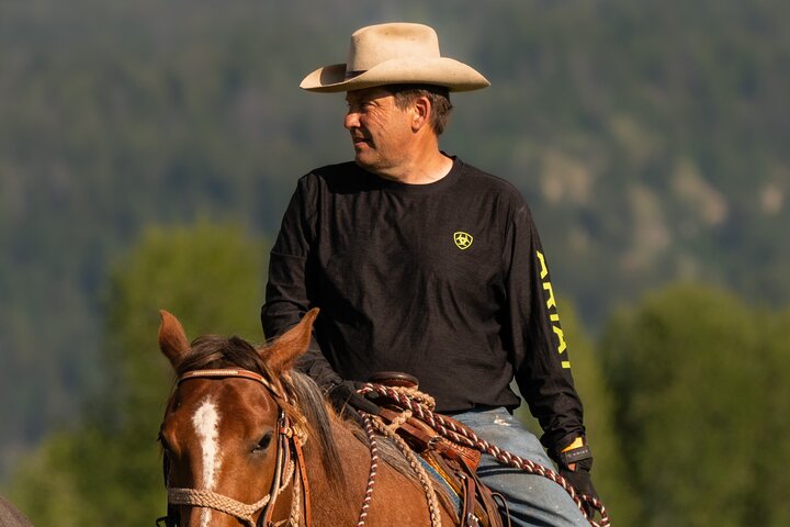 Passeggiate a cavallo con vista sul Grand Teton a Jackson Hole