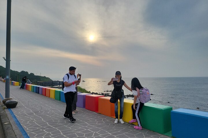 Passeio privado de um dia a leste, sul e oeste de todas as áreas da ilha de Jeju