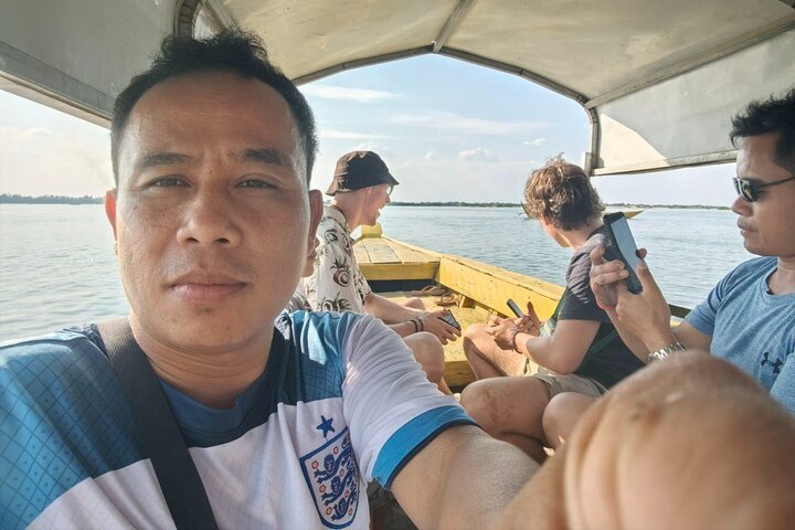 4 timmar med tuk tuk för att se Mekong-delfiner och landsbygd
