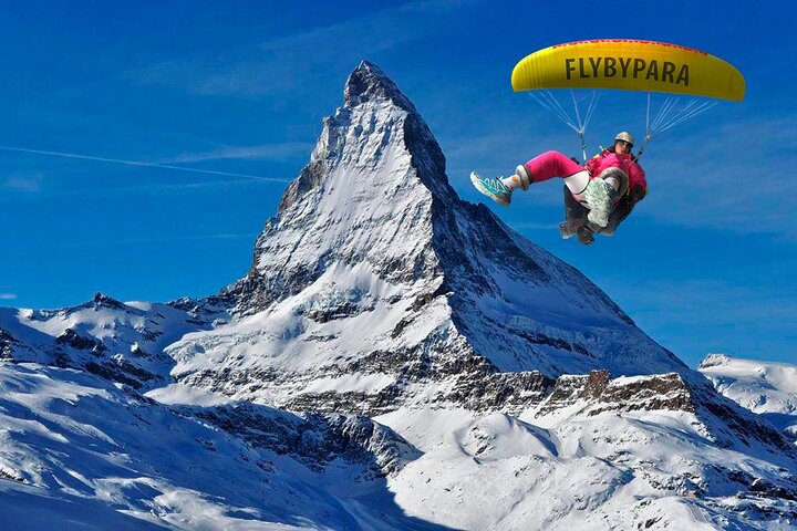 FLYMATTERHORN VIP Tandem Paraquedas Zermatt Matterhorn Vista
