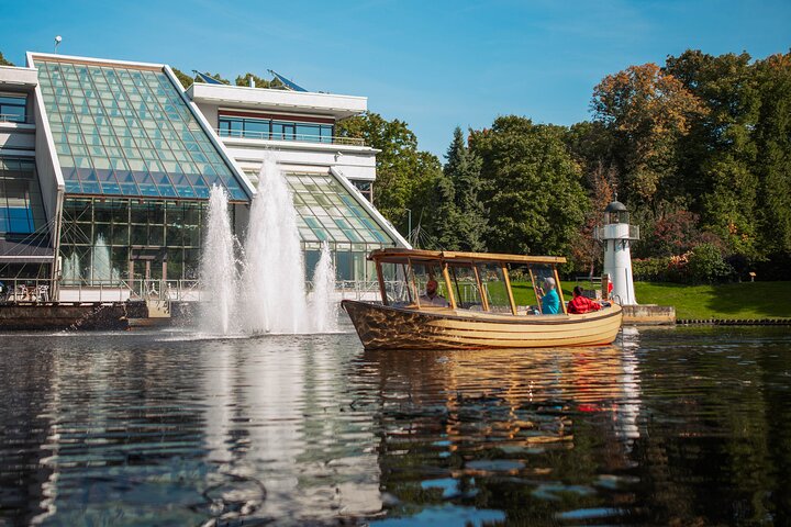 Riga Sightseeing Tour by Canal Boat with Audioguide