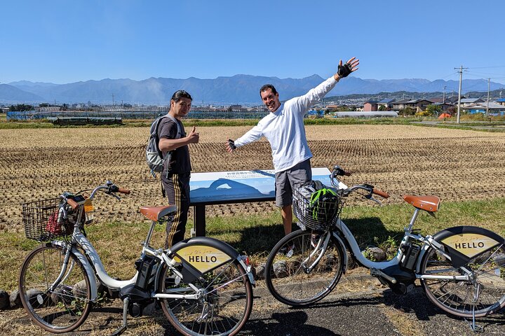 Privé elektrische fietstour & Soba-lunch