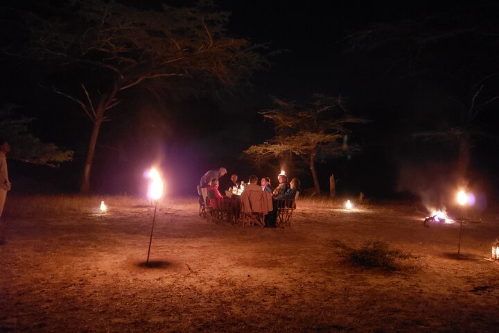 1 Nacht Exklusives rustikales Luxus Safari Camp Nyerere Nationalpark