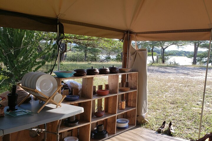 1 Nacht Exklusives rustikales Luxus Safari Camp Nyerere Nationalpark