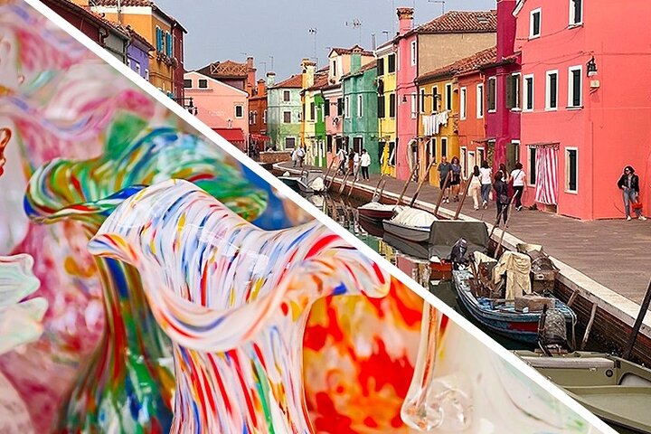 Tour de meio dia de Ilhas Murano e Burano em grupo pequeno em barco privado