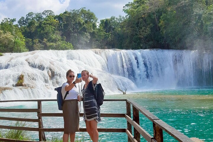 San Cristobal: Agua Azul vattenfall, Misol Ha och Palenque ruiner