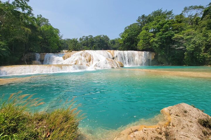 San Cristobal: Agua Azul vattenfall, Misol Ha och Palenque ruiner