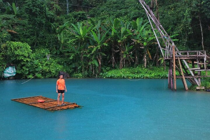Vang Vieng Tour A - Blå lagunen 3 med grottor och Zipline