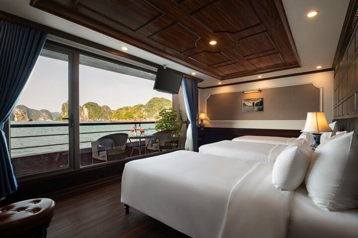 2 - Day Ha Long-Lan Ha Bay-Bai Tu Long Bay 5 Sterne Kreuzfahrten und Balkon