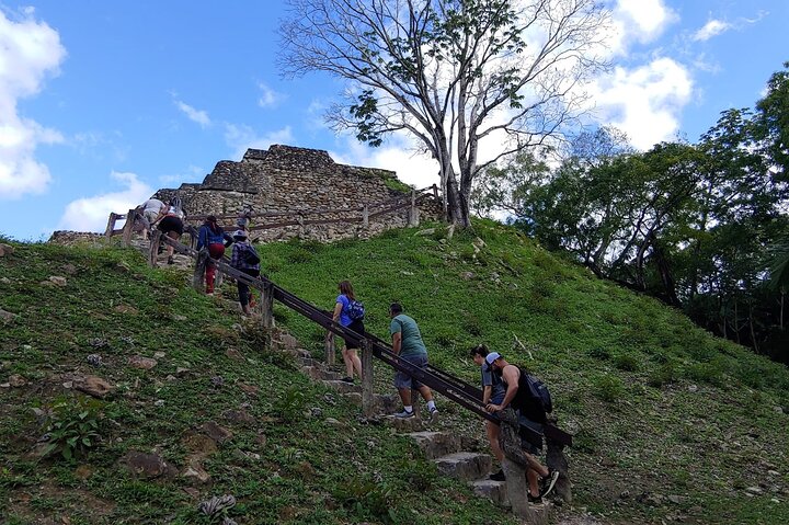 Altun Ha Mayatempels en Cave Tubing Paradise met lunch