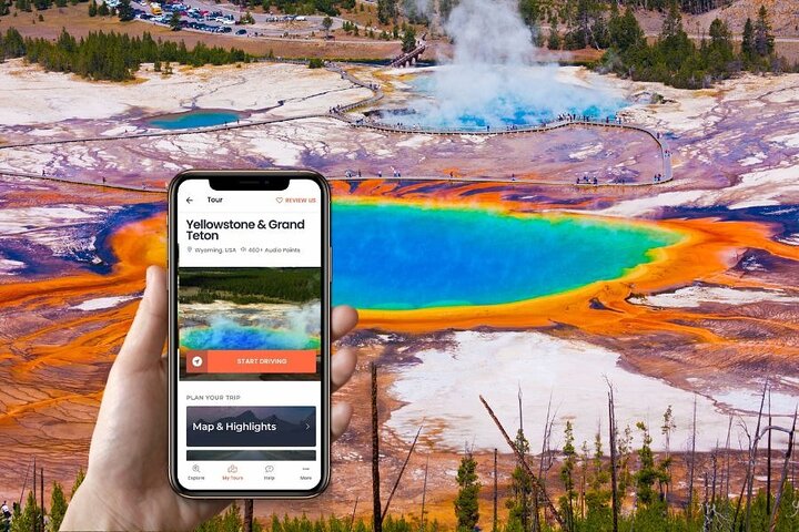 Självguidad ljudkörtur i Yellowstone och Grand Teton
