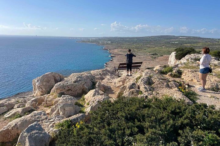 Fra Larnaca - Cape Greko, havgrotter, kjærlighetens bro (gruppe på 5)