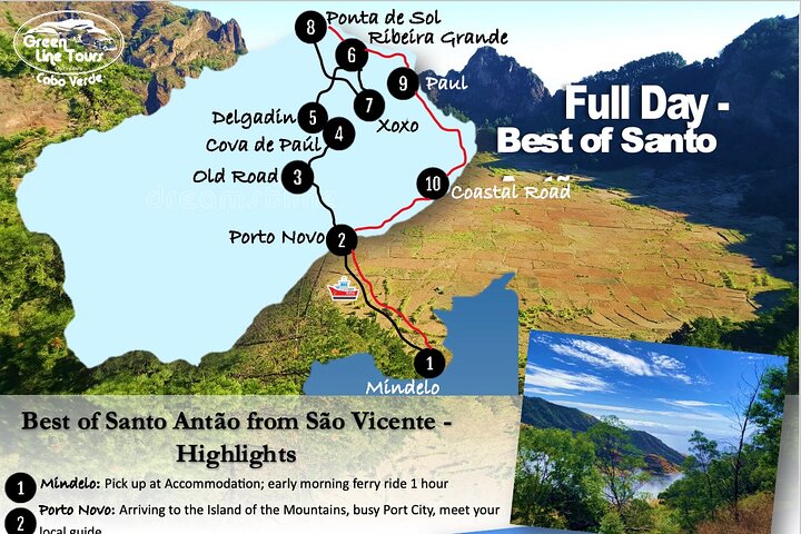 Santo Antão Points forts : Excursion d'une journée en voiture avec ferry au départ de São Vicente