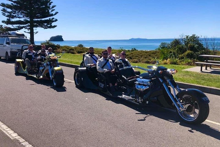TAURANGA SHORE EXCURSION : V8 TRIKE - 1,5 timers by eller naturskjønne tur