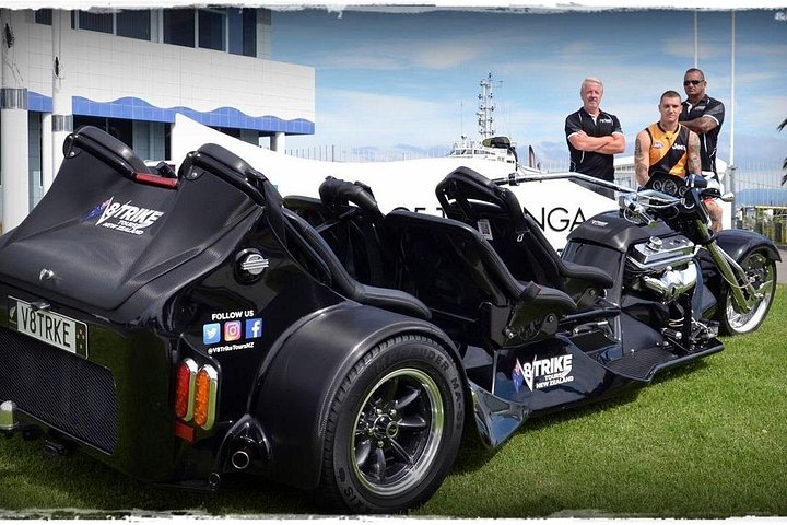 TAURANGA SHORE EXCURSION : V8 TRIKE - 1,5 timers by eller naturskjønne tur