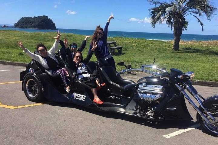 TAURANGA SHORE EXCURSION : V8 TRIKE - 1,5 timers by eller naturskjønne tur