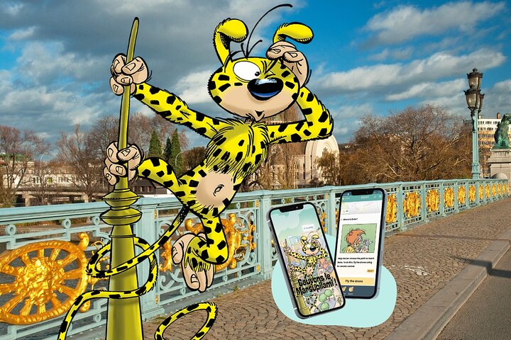 Jogo de fuga infantil na cidade de Liège Marsupilami