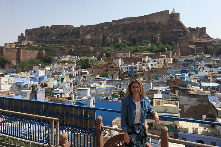 Jodhpur Blue City met Mehrangard Fort Hotel Pickup en Drop