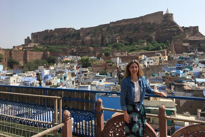 Jodhpur Blue City met Mehrangard Fort Hotel Pickup en Drop