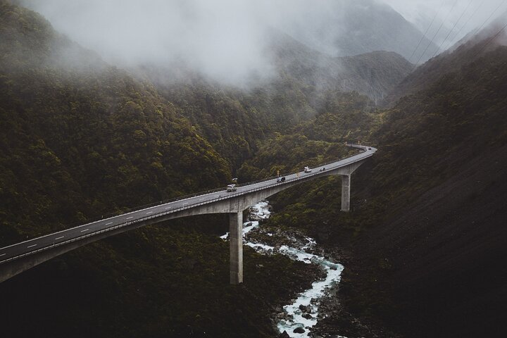 Excursies van Christchurch naar Arthur's Pass + TranzAlpine trein & lunch