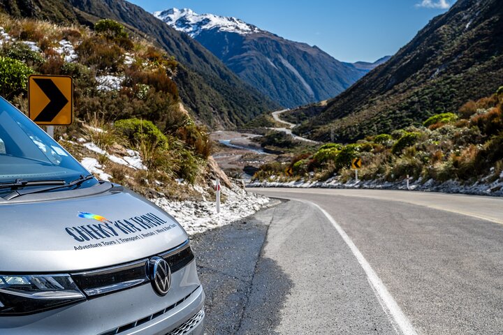 Excursies van Christchurch naar Arthur's Pass + TranzAlpine trein & lunch