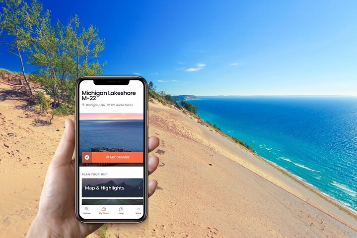Selbstgeführte Audio-Fahrt in Michigan Lakeshore, M-22