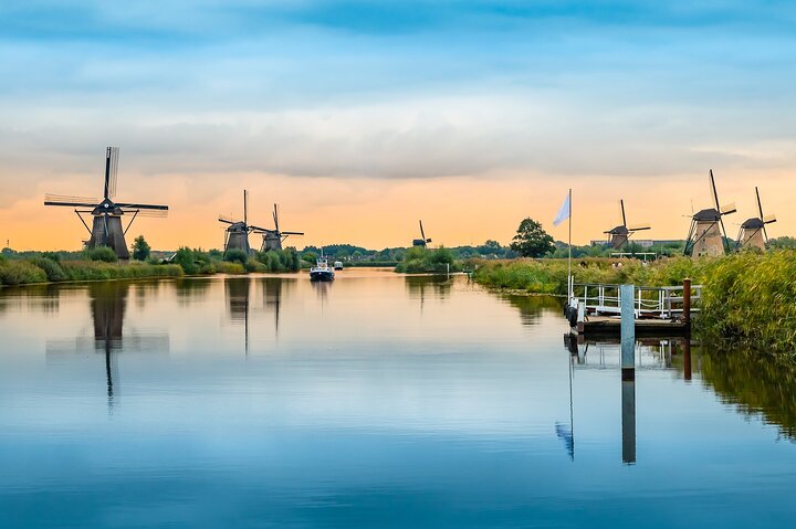 Heldags privat fototur i Kinderdijk från Rotterdams hamn