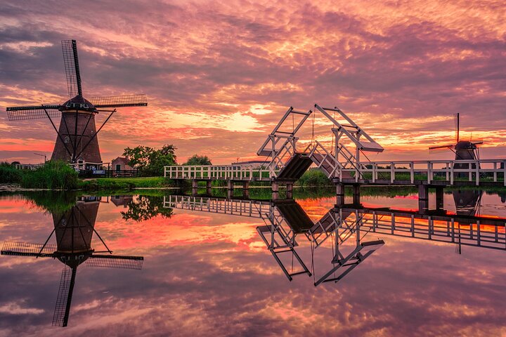 Heldags privat fototur i Kinderdijk från Rotterdams hamn