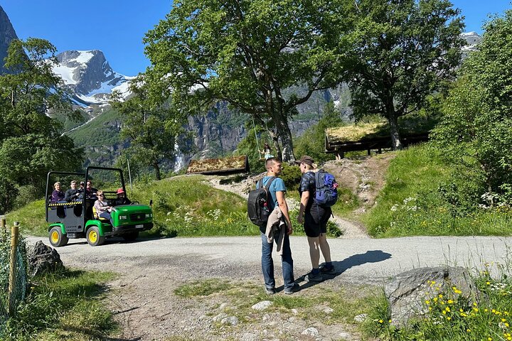 Excursión privada en tierra al glaciar Briksdal y SkyLift Loen en Olden