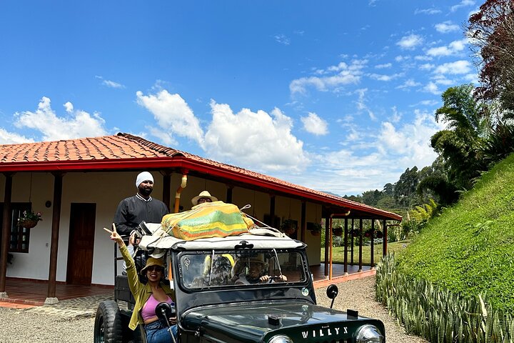 Kaffe- og jeep-tur på Finca Mariposa i Jardin