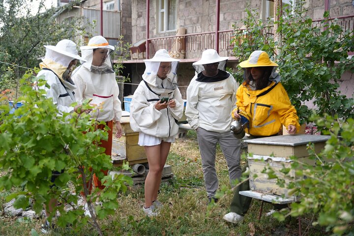 Visite privée d'une ferme de miel et fabrication de bougies en cire d'abeille à Spitak