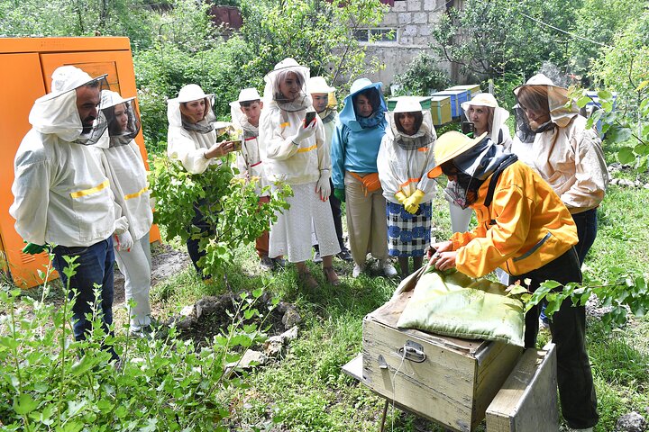 Visite privée d'une ferme de miel et fabrication de bougies en cire d'abeille à Spitak