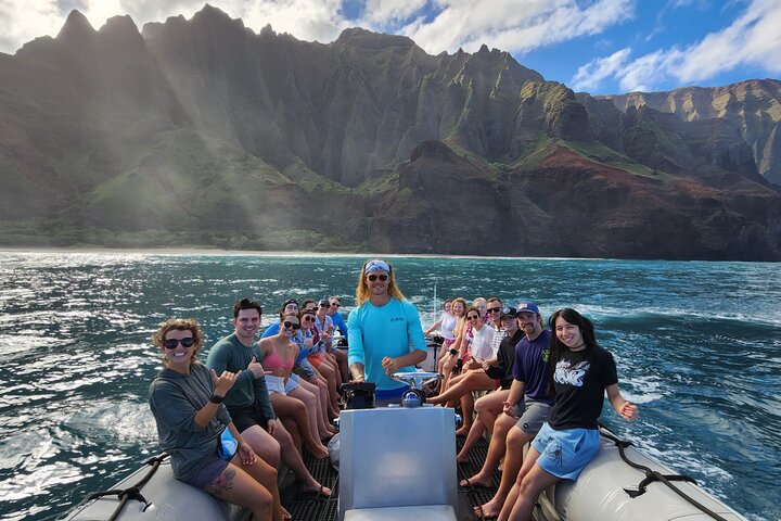 Kauai : Spedizione e snorkeling in zattera zodiacale sulla costa di Nā Pali