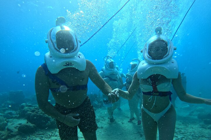 シートレックキュラソー:水中ヘルメットウォーク、水泳不要