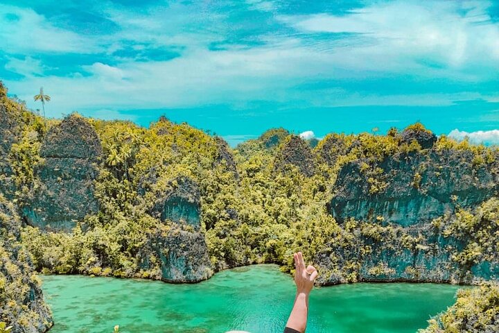 1-dags Piaynemo Raja Ampat Tour hopping Island afgår fra Sorong