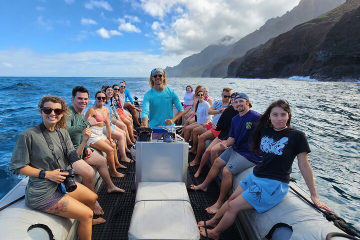 Kauai : Spedizione e snorkeling in zattera zodiacale sulla costa di Nā Pali