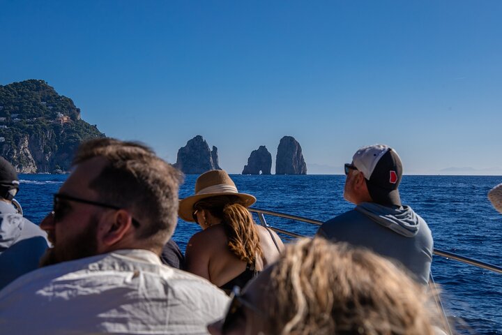 Capri Blue Grotto lille gruppe båd dagstur fra Sorrento