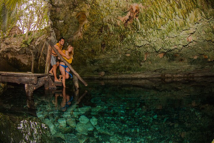 Visite des hauts lieux de Tulum, Cenote & Jungle Village pick-up inclus