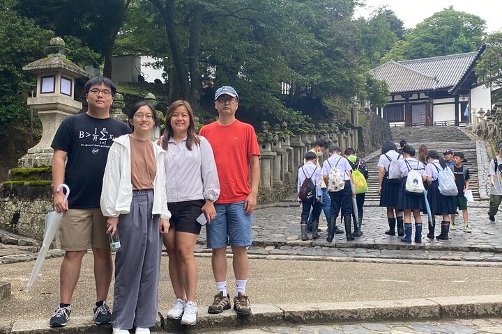 Excursion d'une journée à Nara au départ d'Osaka en voiture privée avec Guide licencié