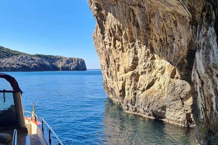 Capri Blue Grotto lille gruppe båd dagstur fra Sorrento