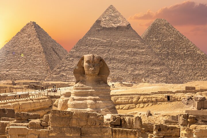 Tour privado de día completo Pirámides de Giza Sakkara Memphis Dahshur