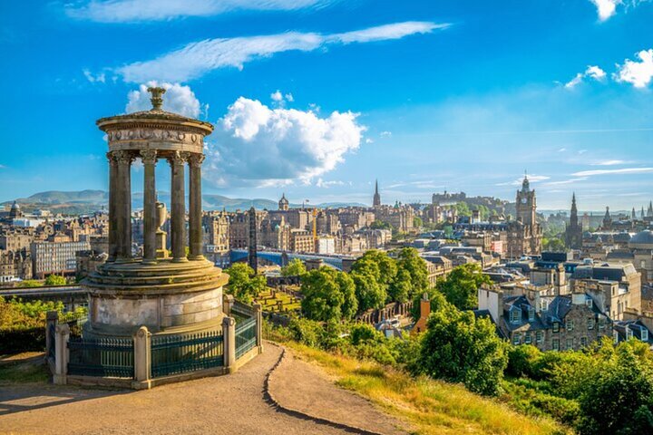 Glasgow: Privat guidad dagstur i Edinburgh i lyxig minibuss