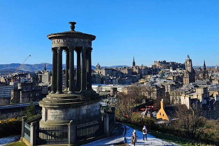 Glasgow: Privat guidad dagstur i Edinburgh i lyxig minibuss
