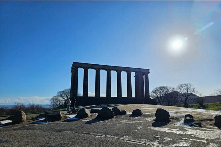 Glasgow: Privat guidad dagstur i Edinburgh i lyxig minibuss